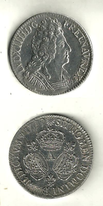 LOUIS XIV - Ecu aux trois Couronnes 1709 A LOUIS XIV - Ecu aux trois Couronnes 1709 A