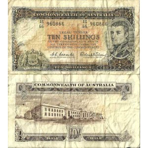 AUSTRALIE - 10 SHILLINGS (1961-65) - Pick 33a